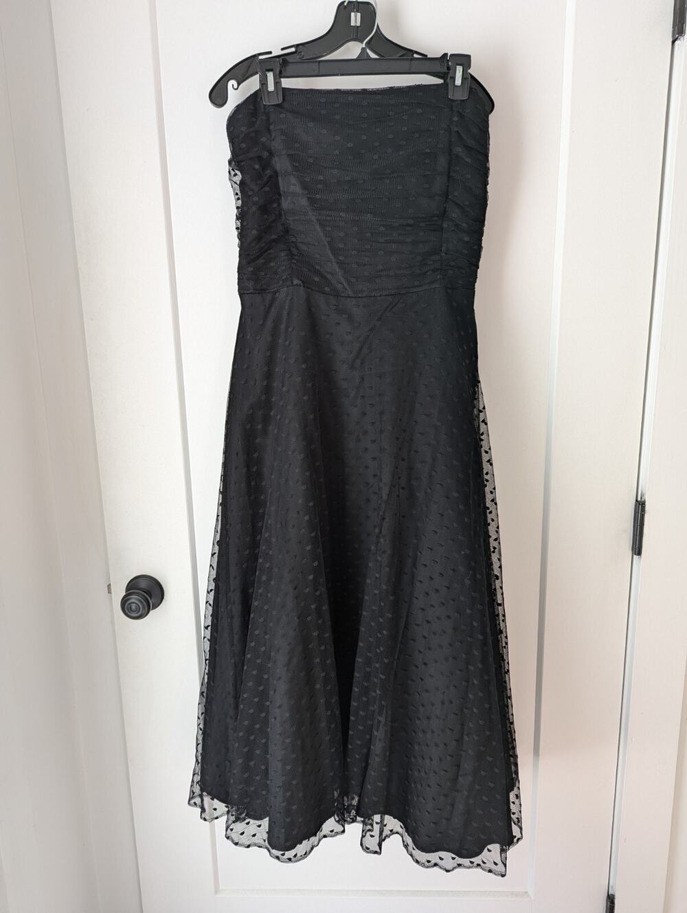 Scott McClintock Ladies 16 Black Sleeveless Formal Dress Mesh Y2K Gothic Fairy